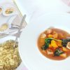 Curry met spinazie, tofu, pompoen en quinoa